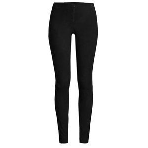 Alice + Olivia Front Zip Suede Leggings